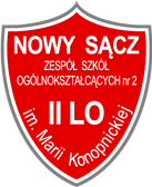 Logo II Liceum Ogólnokształcącego w Nowym Sączu